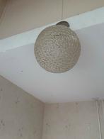 Vintage Plafondlamp Glas/Metaal, Ophalen, Gebruikt, Glas