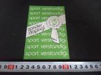 sticker NISGZ sport verstandig zonder doping! *, Ophalen, Zo goed als nieuw