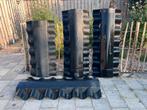 4 nokstukken voor golfplaten, Ophalen, Zwart, Zo goed als nieuw, 15 m² of meer