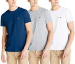 Lacoste T-shirts, maat S, 3 kleuren: donkerblauw, wit, grijs, Kleding | Heren, Nieuw, Ophalen of Verzenden, Maat 46 (S) of kleiner