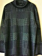 grijze geblokte PULLOVER LOS HANGENDE COL  mt XXL MIcha, Kleding | Dames, Truien en Vesten, Verzenden, Maat 46/48 (XL) of groter