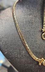 Prachtige gouden 14k set ketting met armband, Ophalen of Verzenden, Nieuw, Goud, Goud