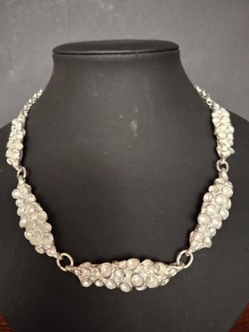 Prachtig handgemaakt collier van alpaca zilver. beschikbaar voor biedingen