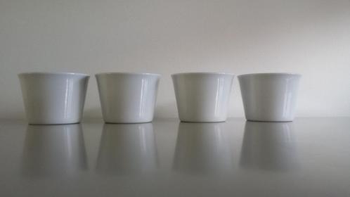 4x wit serveer- schaaltje, bowl of kom Ikea, Huis en Inrichting, Keuken | Servies, Zo goed als nieuw, Kom(men), Effen, Keramiek