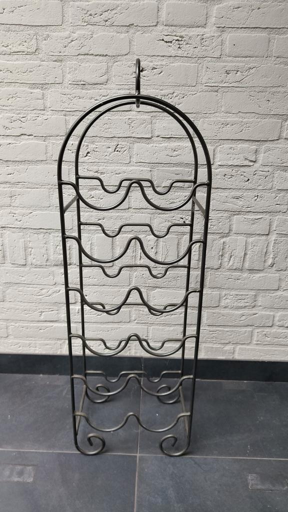 Wijnrek metaal – voor 12 flessen, Huis en Inrichting, Woonaccessoires | Wijnrekken, Zo goed als nieuw, 75 cm of meer, Metaal, 5 tot 15 flessen