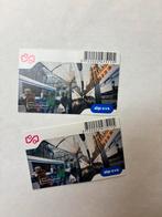 GVB Meerdagenkaart 2 stuks, Tickets en Kaartjes, Twee personen, Bus, Metro of Tram, Nederland, Met bestemming of datum