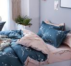 Dekbedovertrekset Kersenbloesem 200x230cm + 2 kussens, Gebruikt, Blauw, Dekbedovertrek, Tweepersoons