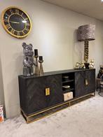 Dressoir Blackbone Gold Richmond interiors, Richmond Interiors, Ophalen of Verzenden, Zo goed als nieuw, 200 cm of meer