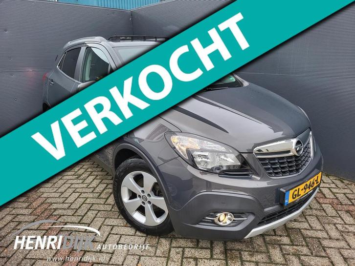 Opel Mokka 1.4 T Cosmo Schuifdak / Trekhaak / Leder / Camera, Auto's, Opel, Bedrijf, Te koop, Mokka, ABS, Achteruitrijcamera, Airbags