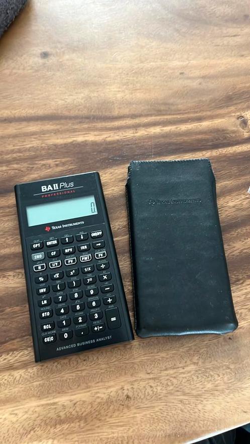 Texas Instruments BA II Plus, Diversen, Rekenmachines, Zo goed als nieuw, Ophalen of Verzenden
