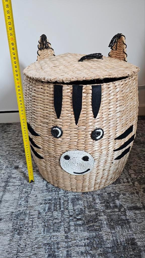 Leuke rieten opbergmand met deksel., Kinderen en Baby's, Kinderkamer | Inrichting en Decoratie, Zo goed als nieuw, Overige typen