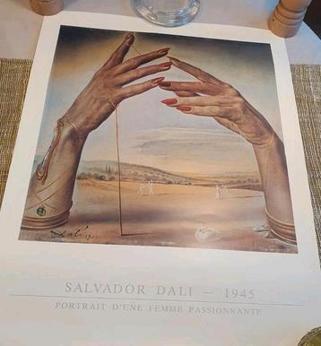 Affiche Salvador Dali 1945 Portrait d'un femme passionnante beschikbaar voor biedingen