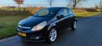 Opel Corsa 1.4 16V 3D WR 2008 Zwart, Auto's, Opel, Voorwielaandrijving, 40 €/maand, 4 cilinders, Leder en Stof