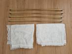 Vitrage roeden plus bijbehorende vitrage, Ophalen, Gebruikt, 100 tot 150 cm