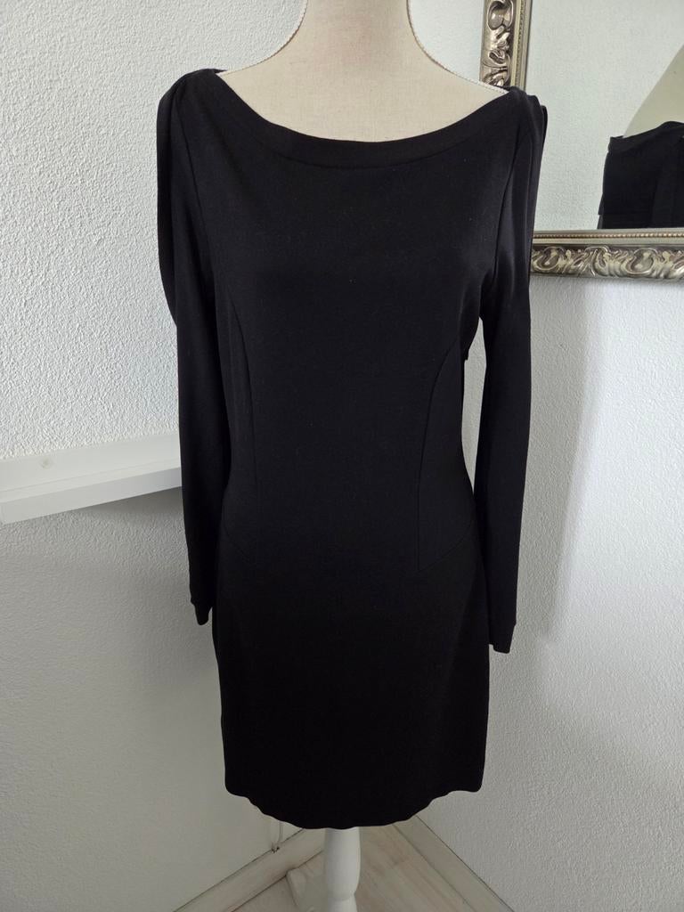 AllSaints jurk zwart, Maat 38/40 (M), Ophalen of Verzenden, Zo goed als nieuw, Knielengte