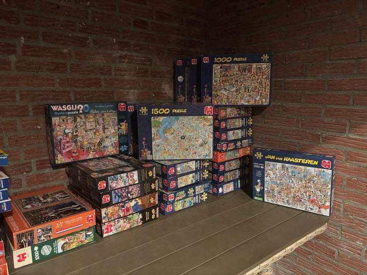 Jan van Haasteren puzzels, 1000 stuks, Hobby en Vrije tijd, Denksport en Puzzels, Zo goed als nieuw, Legpuzzel, 500 t/m 1500 stukjes