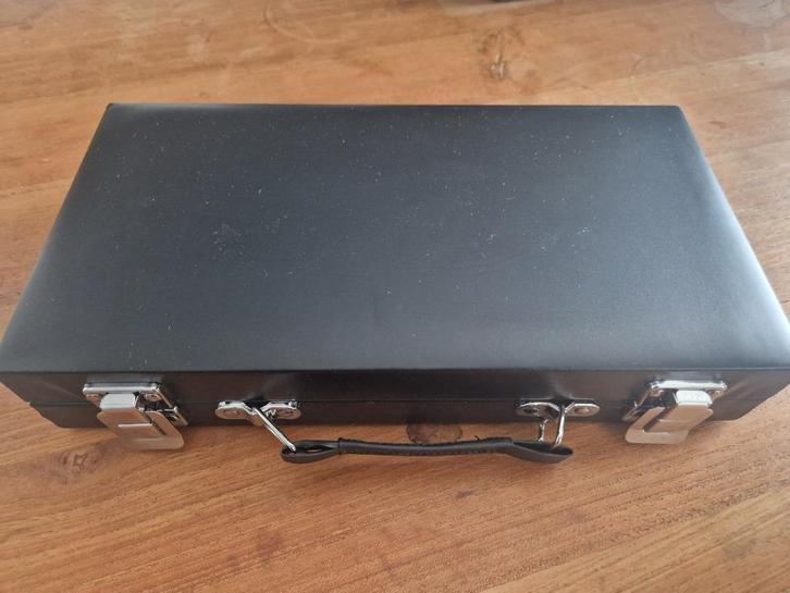 Spel: Backgammon / schaak koffertje, Hobby en Vrije tijd, Gezelschapsspellen | Bordspellen, Zo goed als nieuw, Een of twee spelers