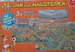 Jan van haasteren 3x puzzel voetbal, Ophalen, 500 t/m 1500 stukjes, Zo goed als nieuw