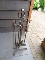 Fraai ijzeren haardset / kachelset / haardstel (70 cm hoog)., Huis en Inrichting, Kachels, Ophalen of Verzenden, Gebruikt, Gas