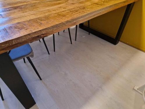 Leen Bakker eettafel, Huis en Inrichting, Tafels | Eettafels, Zo goed als nieuw, 50 tot 100 cm, 200 cm of meer, Vijf personen of meer