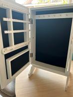 Spiegelkastje met Juwelopberger - Wit Hout, Ophalen, Minder dan 50 cm, Nieuw, Minder dan 100 cm