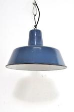 Vintage emaille lamp fabriekslamp industrieel hanglamp, Gebruikt, Ophalen of Verzenden
