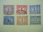 Nederland 1899 Cijfer zegels Nvph.50-55 gestempeld Opruiming, Postzegels en Munten, Postzegels | Nederland, Ophalen of Verzenden