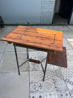 Vintage schoolbank / tekentafel, Huis en Inrichting, Gebruikt, 50 tot 100 cm, Ophalen of Verzenden, Rechthoekig