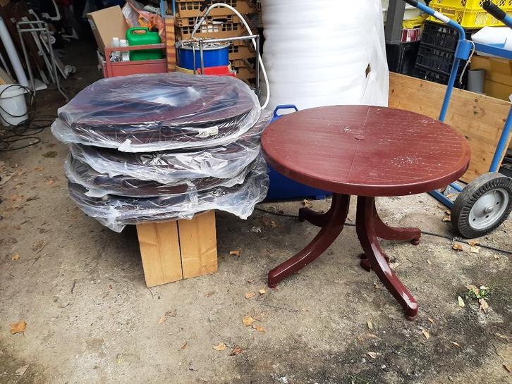 Aquarius Kunststof Tuintafel, Tuin en Terras, Tuintafels, Nieuw, Rond, Kunststof, Ophalen