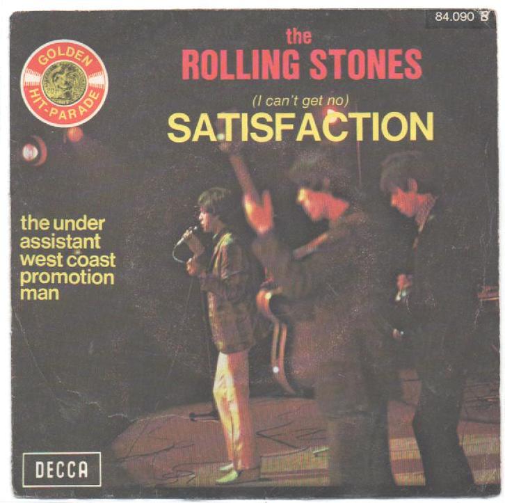 The Rolling Stones- Satisfaction. Franse persing, Cd's en Dvd's, Vinyl Singles, Gebruikt, Pop, 7 inch, Verzenden