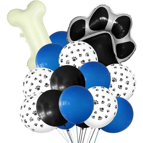 16-delige honden ballonnen set blauw of roze, Dieren en Toebehoren, Honden-accessoires, Nieuw, Ophalen of Verzenden