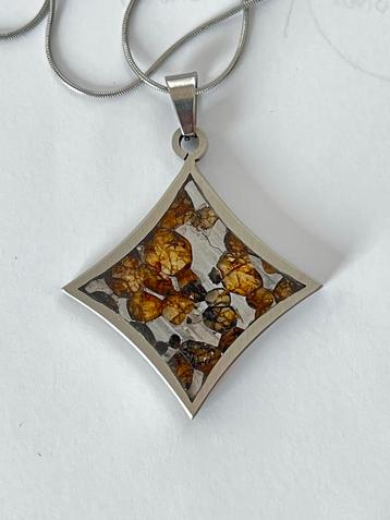 Meteoriet Sericho Hanger met Zilveren Ketting beschikbaar voor biedingen