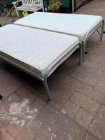 2 x 1 persoonsledikant waarvan 1 onderschuif incl matrassen, Huis en Inrichting, Ophalen of Verzenden, Gebruikt, Eenpersoons, 90 cm