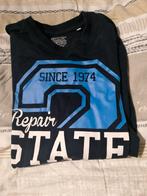 Donkerblauw shirt met lange mouwen - Maat 170 /176, Kinderen en Baby's, Kinderkleding | Maat 170, Ophalen of Verzenden, Gebruikt