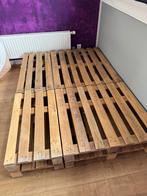 Palletbed voor matras van 1.40 m x 2.00 m, Ophalen, Gebruikt, Eenpersoons, 140 cm