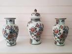 Set vazen Delft Polychroom Holland Handwerk (3 stuks), Ophalen of Verzenden