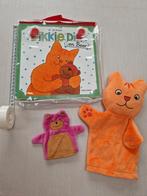 Dikkie Dik en beer. Boek met 2 handpoppen in tasje, Ophalen of Verzenden, Zo goed als nieuw