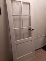 Opdekdeur met glas. 201,5 -83-85, Binnendeur, Ophalen of Verzenden, 200 tot 215 cm, Glas