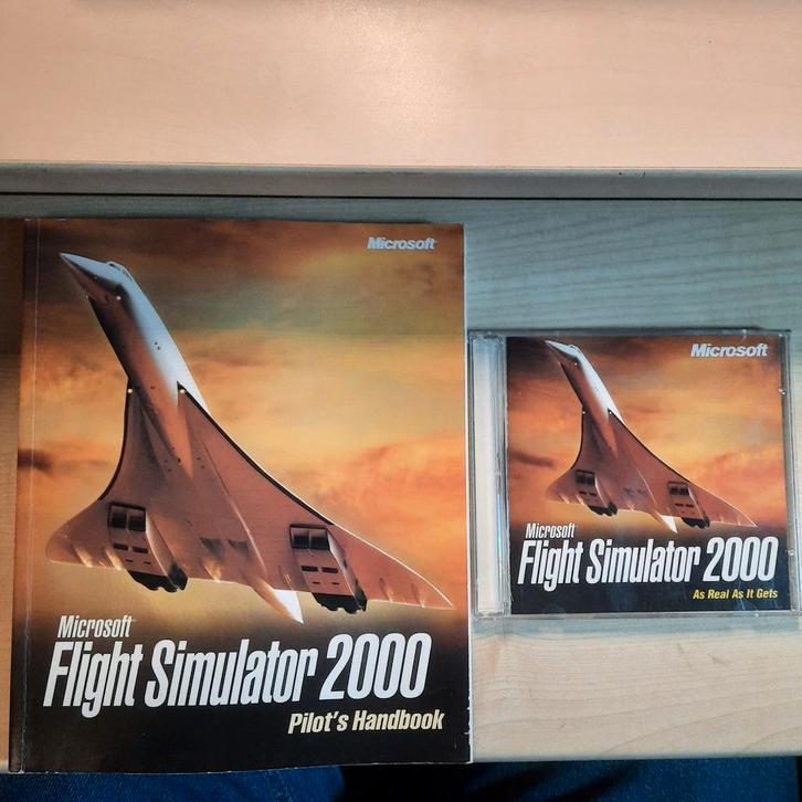Flight simulator 2000 incl pilots handbook, Spelcomputers en Games, Games | Pc, Zo goed als nieuw, Simulatie, 1 speler, Vanaf 12 jaar