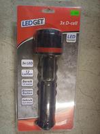LED Zaklamp - 3x D-Cell - Krachtige Lichtbundel, Caravans en Kamperen, Zaklampen, Ophalen of Verzenden, Nieuw, Batterij
