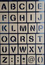 Stencil stickers A4 letters en figuren 06 geel NIEUW, Overige typen, Nieuw, T, Ophalen of Verzenden