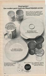Retro reclame 1966 Mepal Lochem melamine servies, Verzenden, Overige typen