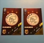 Ajax Club Badge Spelerskaart - 2 stuks, Ophalen of Verzenden, Zo goed als nieuw, Ajax, Spelerskaart
