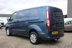 Ford Transit Custom 280 2.0 TDCI 130 PK AUTOMAAT L1H1 Limite, 4 cilinders, 1991 kg, Blauw, Bedrijf