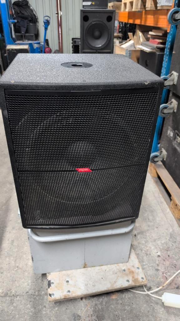✅Proel 15 inch baskast (1 stuk) passief 250 watt rms, Audio, Tv en Foto, Luidsprekers, Gebruikt, Subwoofer, 120 watt of meer, Overige merken