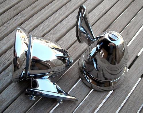 Chrome oldtimer spiegels type Bullet, Torpedo, Auto diversen, Auto-accessoires, Nieuw, Ophalen of Verzenden
