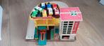 Garage van Fisher Price retro., Kinderen en Baby's, Speelgoed | Fisher-Price, Gebruikt, Ophalen of Verzenden