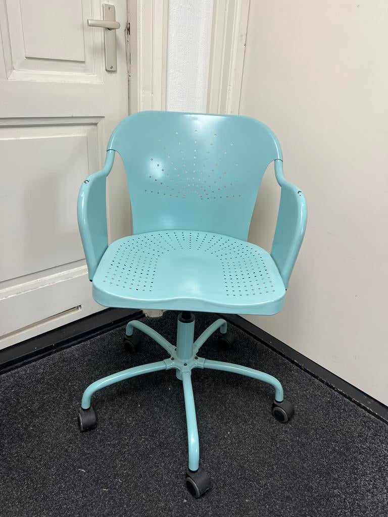 Blauwe IKEA bureau stoel, Ophalen, Gebruikt, Blauw, Bureaustoel