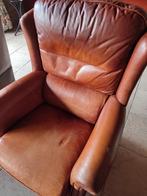 Leren Fauteuil - Comfortabel & Gebruikt, Ophalen, Gebruikt, Vintage, 75 tot 100 cm