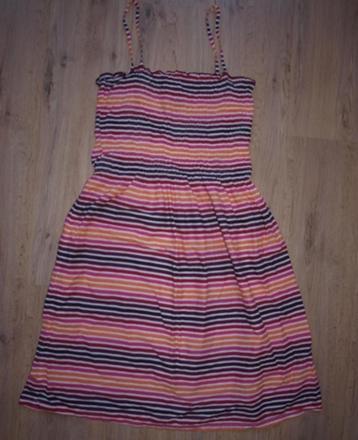 Roze Oranje Gestreepte Jurk H&M (38) beschikbaar voor biedingen